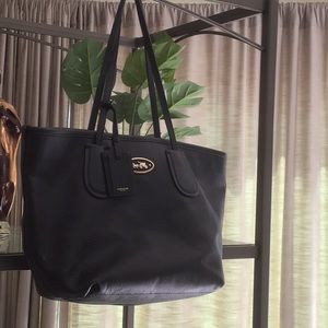 Authentic black Coach tote